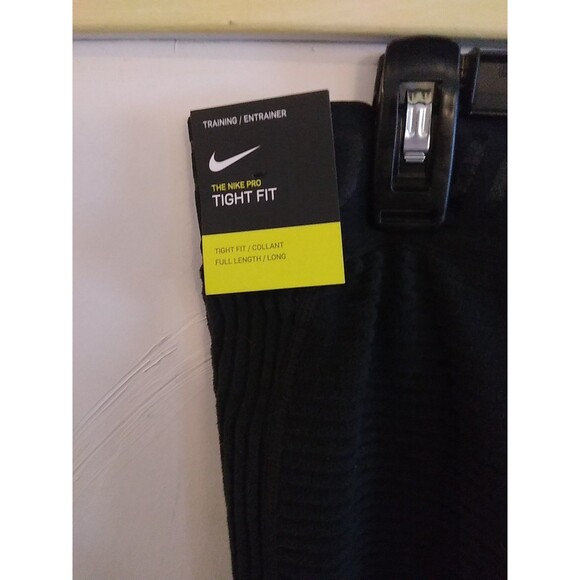 NWT Womens Nike Pro Hyperwarm Black Training Tight Fit Built In Shorts Sz L - Picture 4 of 7